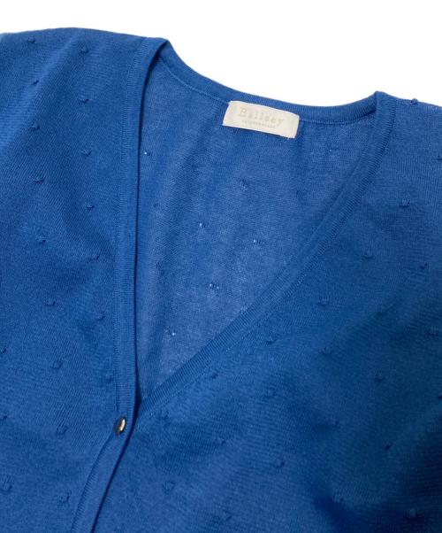 BALLSEY（ボールジィ）BALLSEY (ボールジィ) シアードット キャップスリーブカーディガン ブルー サイズ:Sの古着・服飾アイテム
