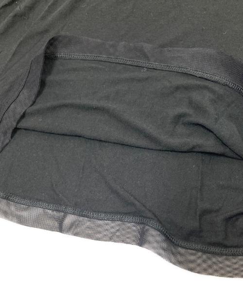 VALENTINO（ヴァレンティノ）VALENTINO (ヴァレンティノ) ビーズ装飾レース切替カットソー ブラック サイズ:8の古着・服飾アイテム