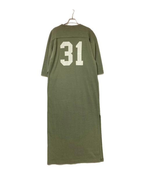 MADISON BLUE（マディソンブルー）MADISON BLUE (マディソンブルー) ナンバリングニットワンピース オリーブ サイズ:01の古着・服飾アイテム