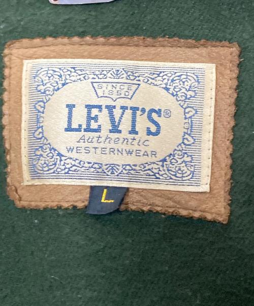 LEVI'S（リーバイス）LEVI'S (リーバイス) レザーブルゾン ベージュ サイズ:Lの古着・服飾アイテム