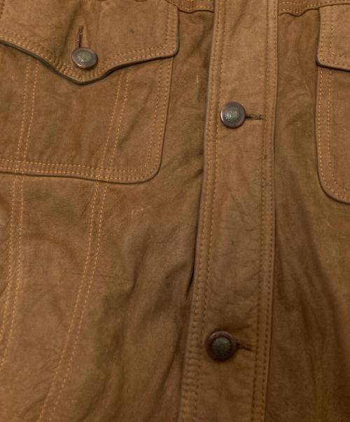 LEVI'S（リーバイス）LEVI'S (リーバイス) レザーブルゾン ベージュ サイズ:Lの古着・服飾アイテム