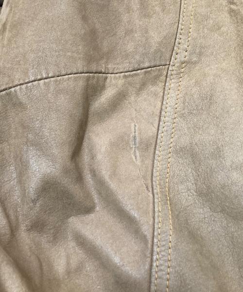 LEVI'S（リーバイス）LEVI'S (リーバイス) レザーブルゾン ベージュ サイズ:Lの古着・服飾アイテム