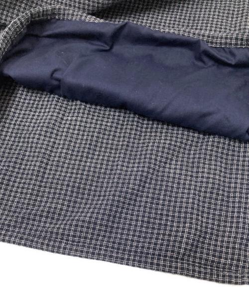 STEVEN ALAN（スティーブンアラン）STEVEN ALAN (スティーブンアラン) GRAPH CHECK ZIP PULL OVER SHIRT ブラック×ホワイト サイズ:Mの古着・服飾アイテム