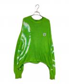 Irojikakeイロジカケ）の古着「Tie-dye knit tops」｜グリーン