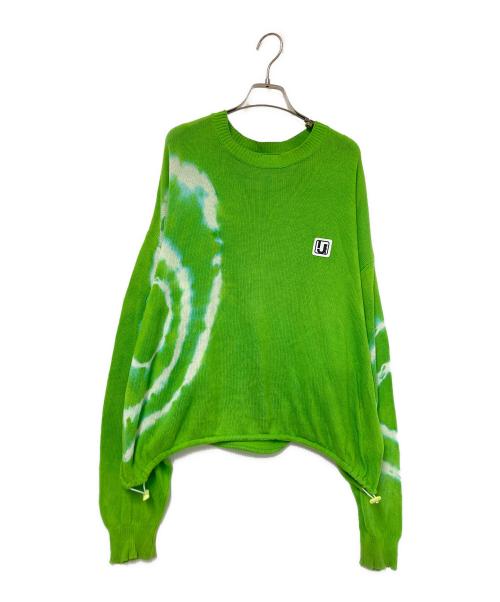 Irojikake（イロジカケ）Irojikake (イロジカケ) Tie-dye knit tops グリーン サイズ:Sの古着・服飾アイテム