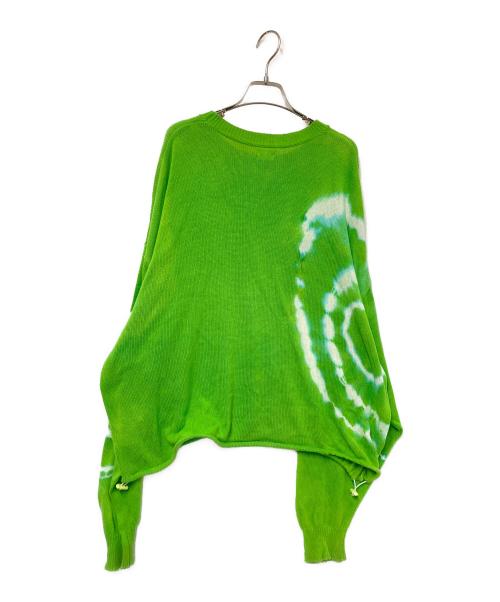 Irojikake（イロジカケ）Irojikake (イロジカケ) Tie-dye knit tops グリーン サイズ:Sの古着・服飾アイテム