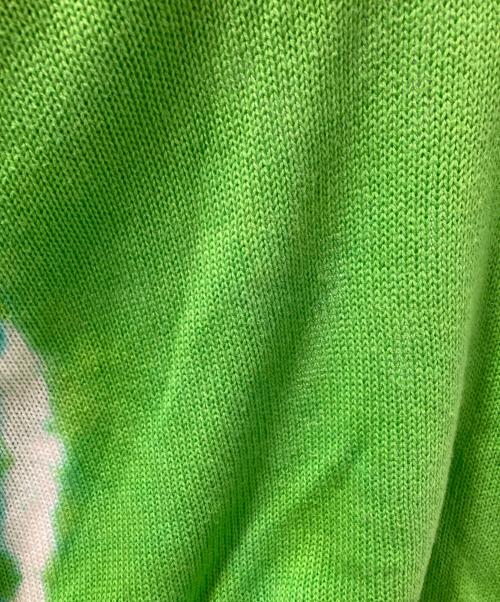 Irojikake（イロジカケ）Irojikake (イロジカケ) Tie-dye knit tops グリーン サイズ:Sの古着・服飾アイテム