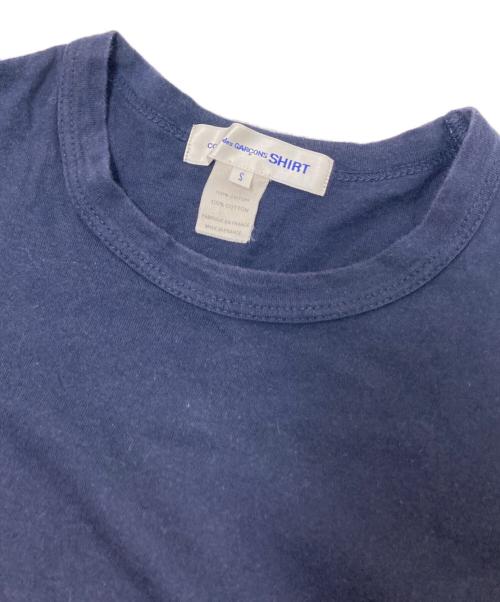 COMME des GARCONS SHIRT（コムデギャルソンシャツ）COMME des GARCONS SHIRT (コムデギャルソンシャツ) 切替カットソー ネイビー サイズ:Sの古着・服飾アイテム