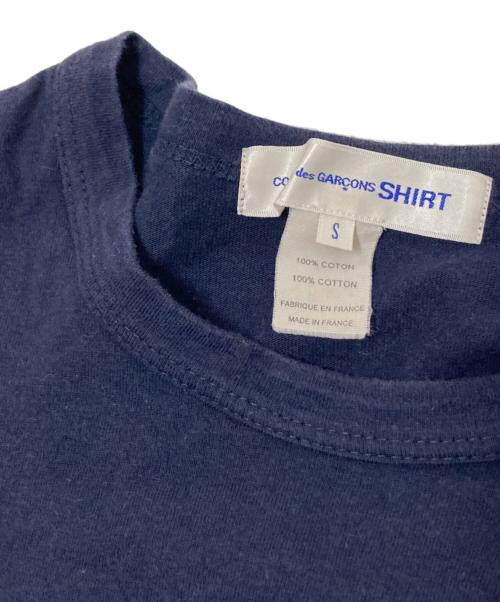 COMME des GARCONS SHIRT（コムデギャルソンシャツ）COMME des GARCONS SHIRT (コムデギャルソンシャツ) 切替カットソー ネイビー サイズ:Sの古着・服飾アイテム