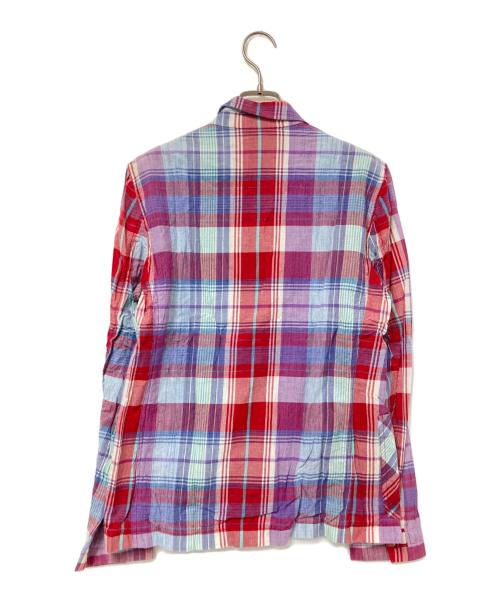 PENDLETON（ペンドルトン）PENDLETON (ペンドルトン) チェック柄テーラードジャケット ブルー×レッド サイズ:Sの古着・服飾アイテム