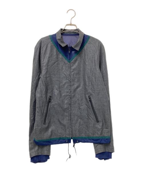 KOLOR（カラー）KOLOR (カラー) Ever Chintz Tropical Wool Zip-Up Jacket グレー サイズ:2の古着・服飾アイテム