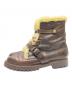 RALPH LAUREN (ラルフローレン) ボアレザーブーツ ベージュ×ブラウン サイズ:下記参照：12000円