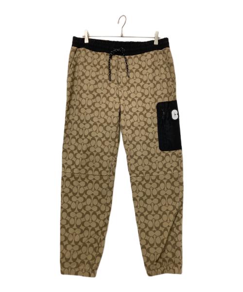 COACH（コーチ）COACH (コーチ) MIXED MEDIA JOGGER ベージュ サイズ:Lの古着・服飾アイテム