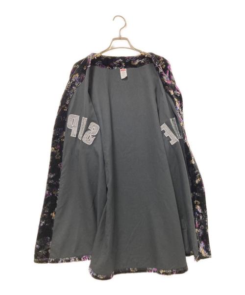 SUPREME（シュプリーム）SUPREME (シュプリーム) Floral Velour Baseball Jersey ブラック サイズ:XLの古着・服飾アイテム