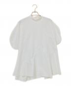 ENFOLDエンフォルド）の古着「DRAPE PULLOVER」｜ホワイト