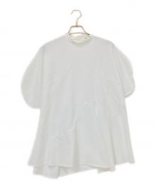 ENFOLD（エンフォルド）の古着「DRAPE PULLOVER」｜ホワイト