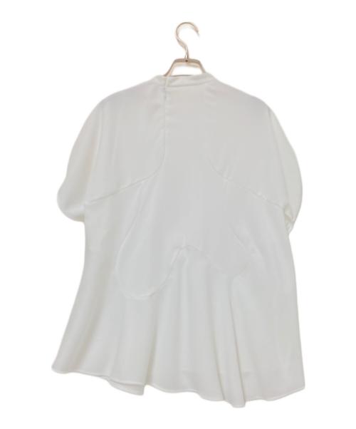 ENFOLD（エンフォルド）ENFOLD (エンフォルド) DRAPE PULLOVER ホワイト サイズ:38の古着・服飾アイテム