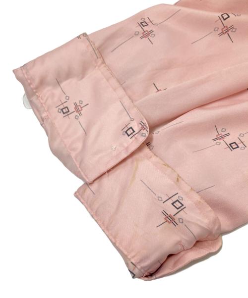 Sears（シアーズ）Sears (シアーズ) 70‘SプリントL/Sシャツ ピンク サイズ:34の古着・服飾アイテム