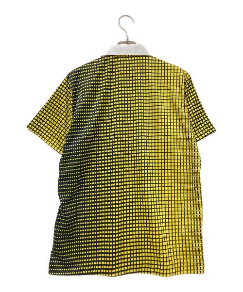 adidas（アディダス）adidas (アディダス) ポロシャツ ブラック×イエロー サイズ:Mの古着・服飾アイテム