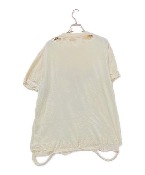 TEPPEI FURUYAMA（テッペイフルヤマ）TEPPEI FURUYAMA (テッペイフルヤマ) ダメージ加工Tシャツ イエロー サイズ:下記参照の古着・服飾アイテム