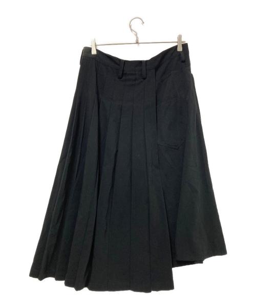 Y's（ワイズ）Y's (ワイズ) アシンメトリースカート ブラック サイズ:3の古着・服飾アイテム