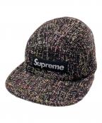 SUPREMEシュプリーム）の古着「Denim Boucle Camp Cap」｜ブラック