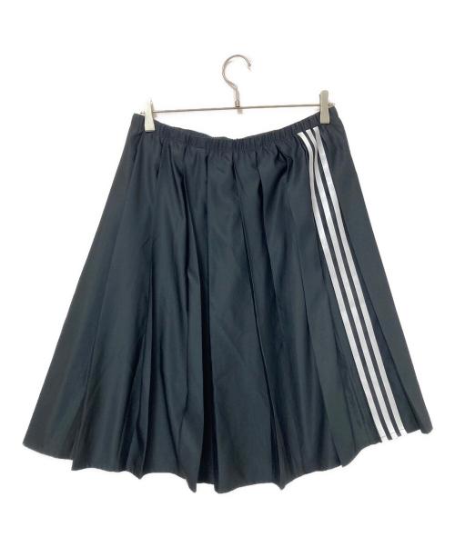 adidas（アディダス）adidas (アディダス) リボン プリーツ マキシスカート ブラック サイズ:M 未使用品の古着・服飾アイテム