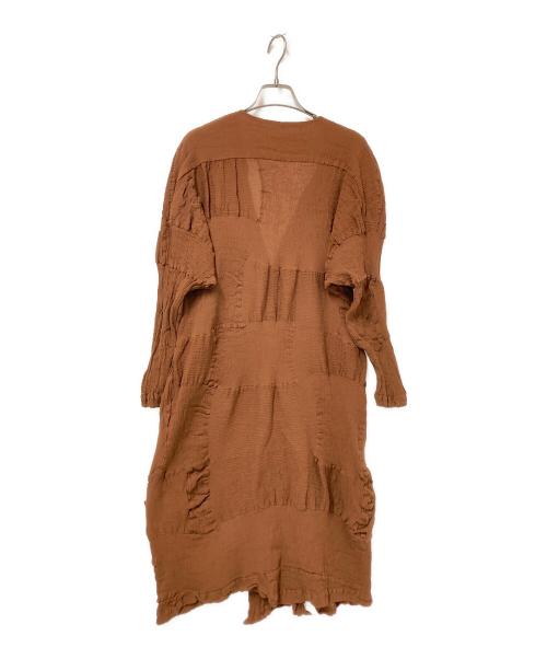 HaaT（ハート）HaaT (ハート) プリーツシャツワンピース ブラウン サイズ:2の古着・服飾アイテム
