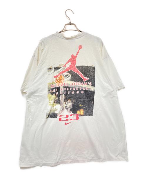 NIKE（ナイキ）NIKE (ナイキ) JORDAN プリントTシャツ ホワイト×レッド サイズ:Lの古着・服飾アイテム