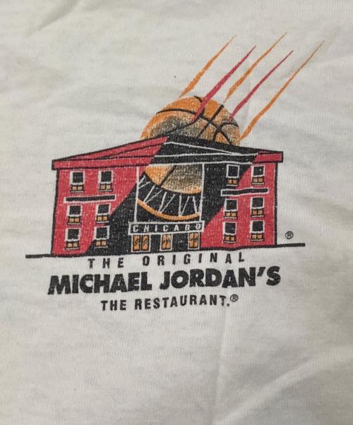 NIKE（ナイキ）NIKE (ナイキ) JORDAN プリントTシャツ ホワイト×レッド サイズ:Lの古着・服飾アイテム