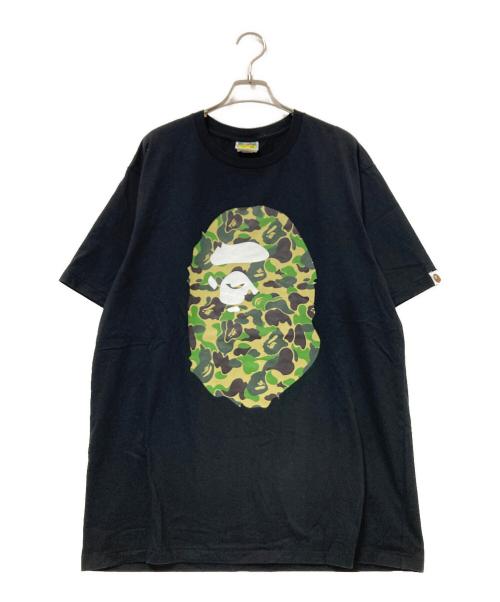 A BATHING APE（アベイシングエイプ）A BATHING APE (アベイシングエイプ) プリントTシャツ ブラック×グリーン サイズ:2XLの古着・服飾アイテム