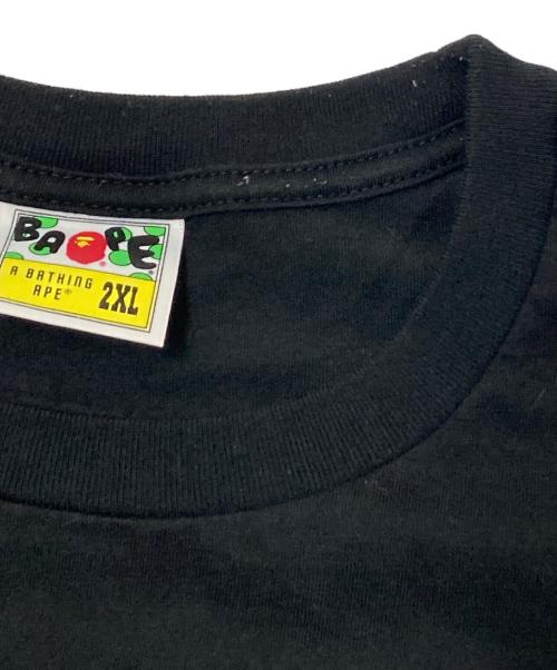 A BATHING APE（アベイシングエイプ）A BATHING APE (アベイシングエイプ) プリントTシャツ ブラック×グリーン サイズ:2XLの古着・服飾アイテム
