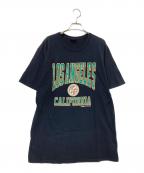 stussyステューシー）の古着「プリントTシャツ」｜ブラック×グリーン