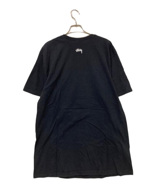 stussy（ステューシー）stussy (ステューシー) プリントTシャツ ブラック×グリーン サイズ:Lの古着・服飾アイテム