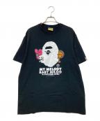 A BATHING APE×Sanrioアベイシングエイプ×サンリオ）の古着「マイメロコラボプリントTシャツ」｜ブラック
