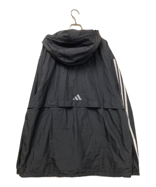 adidas（アディダス）adidas (アディダス) 00‘Sプルオーバーパーカー ブラック×ホワイト サイズ:2XOの古着・服飾アイテム