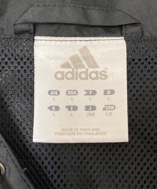 adidas（アディダス）adidas (アディダス) 00‘Sプルオーバーパーカー ブラック×ホワイト サイズ:2XOの古着・服飾アイテム