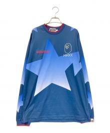 A BATHING APE（アベイシングエイプ）の古着「BAPE STA L/S TEE」｜ネイビー×ブルー
