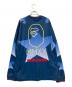 A BATHING APE (アベイシングエイプ) BAPE STA L/S TEE ネイビー×ブルー サイズ:XL：6000円