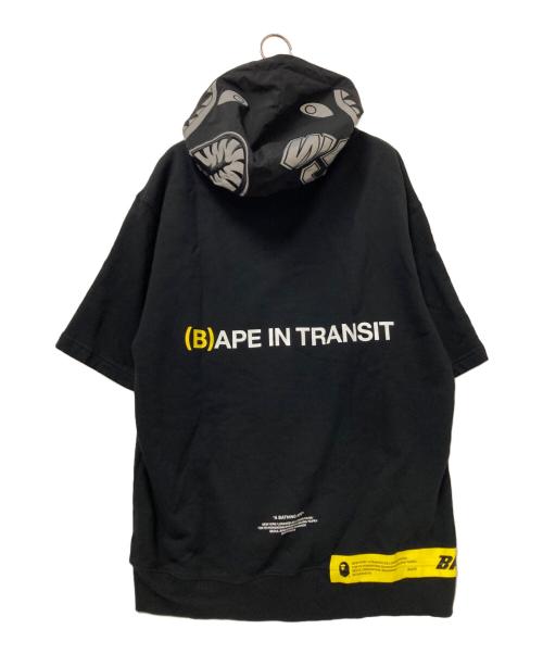 A BATHING APE（アベイシングエイプ）A BATHING APE (アベイシングエイプ) S/Sパーカー ブラック サイズ:Lの古着・服飾アイテム