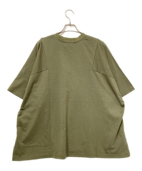 AMBERGLEAM（アンバーグリーム）AMBERGLEAM (アンバーグリーム) ロゴTシャツ オリーブ×オレンジ サイズ:M 未使用品の古着・服飾アイテム