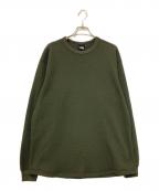 THE NORTH FACEザ ノース フェイス）の古着「L/S Warm Waffle Crew」｜グリーン