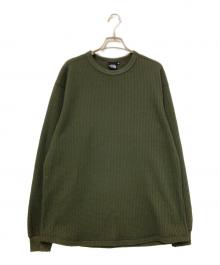 THE NORTH FACE（ザ ノース フェイス）の古着「L/S Warm Waffle Crew」｜グリーン