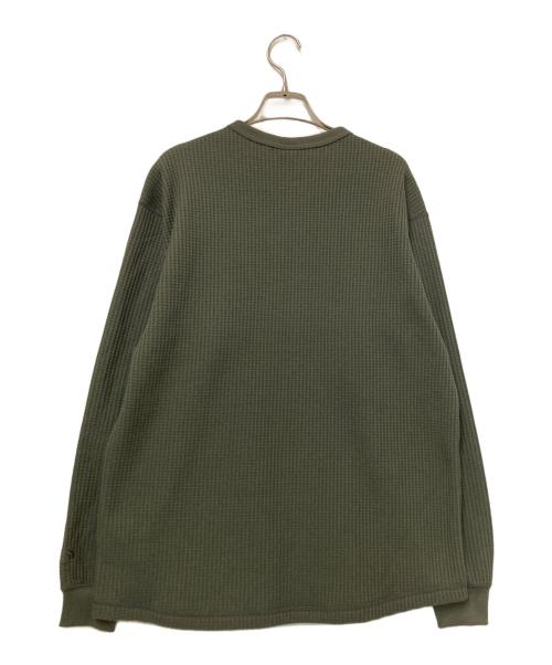 THE NORTH FACE（ザ ノース フェイス）THE NORTH FACE (ザ ノース フェイス) L/S Warm Waffle Crew グリーン サイズ:Mの古着・服飾アイテム