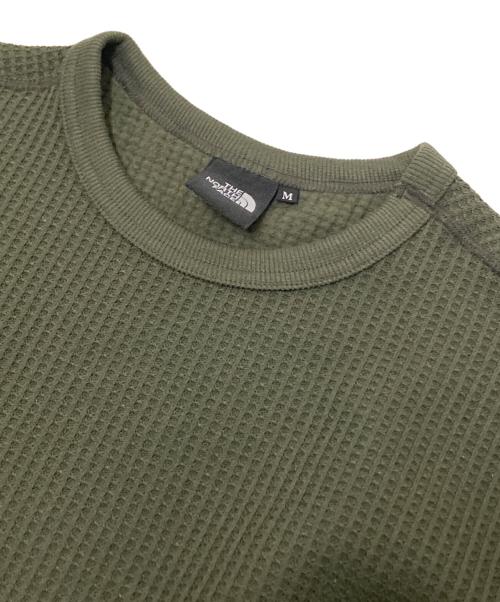 THE NORTH FACE（ザ ノース フェイス）THE NORTH FACE (ザ ノース フェイス) L/S Warm Waffle Crew グリーン サイズ:Mの古着・服飾アイテム