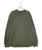 THE NORTH FACEザ ノース フェイス）の古着「L/S Warm Waffle Crew」｜グリーン