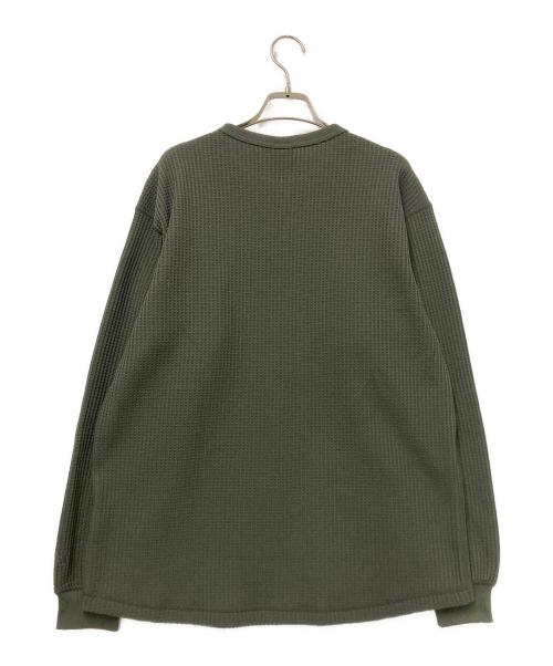 THE NORTH FACE（ザ ノース フェイス）THE NORTH FACE (ザ ノース フェイス) L/S Warm Waffle Crew グリーン サイズ:Mの古着・服飾アイテム