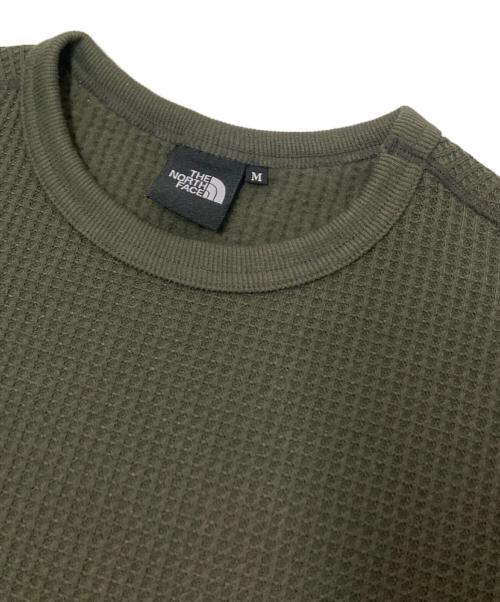 THE NORTH FACE（ザ ノース フェイス）THE NORTH FACE (ザ ノース フェイス) L/S Warm Waffle Crew グリーン サイズ:Mの古着・服飾アイテム