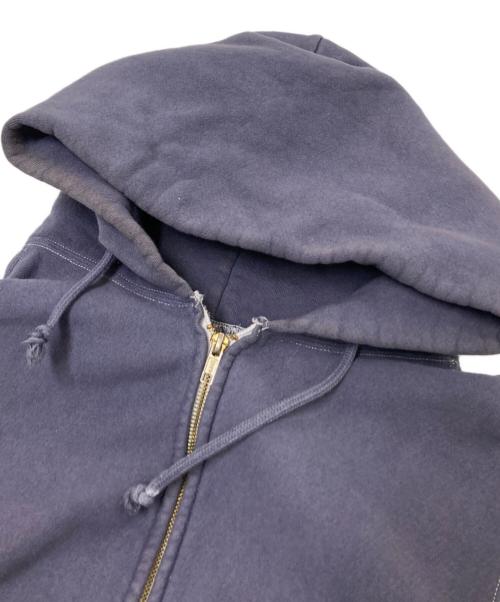 Champion REVERSE WEAVE（チャンピオン リバース ウィーブ）Champion REVERSE WEAVE (チャンピオン リバース ウィーブ) 復刻 フェード加工ジップパーカー ネイビー×グレー サイズ:XLの古着・服飾アイテム