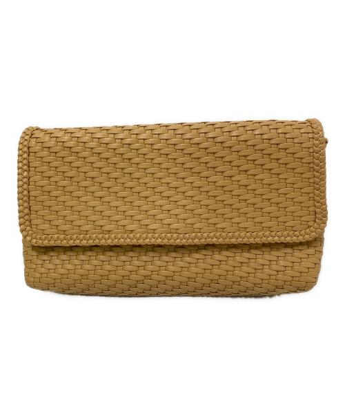 MICHAEL KORS（マイケルコース）MICHAEL KORS (マイケルコース) メッシュレザーショルダーバッグ ベージュの古着・服飾アイテム